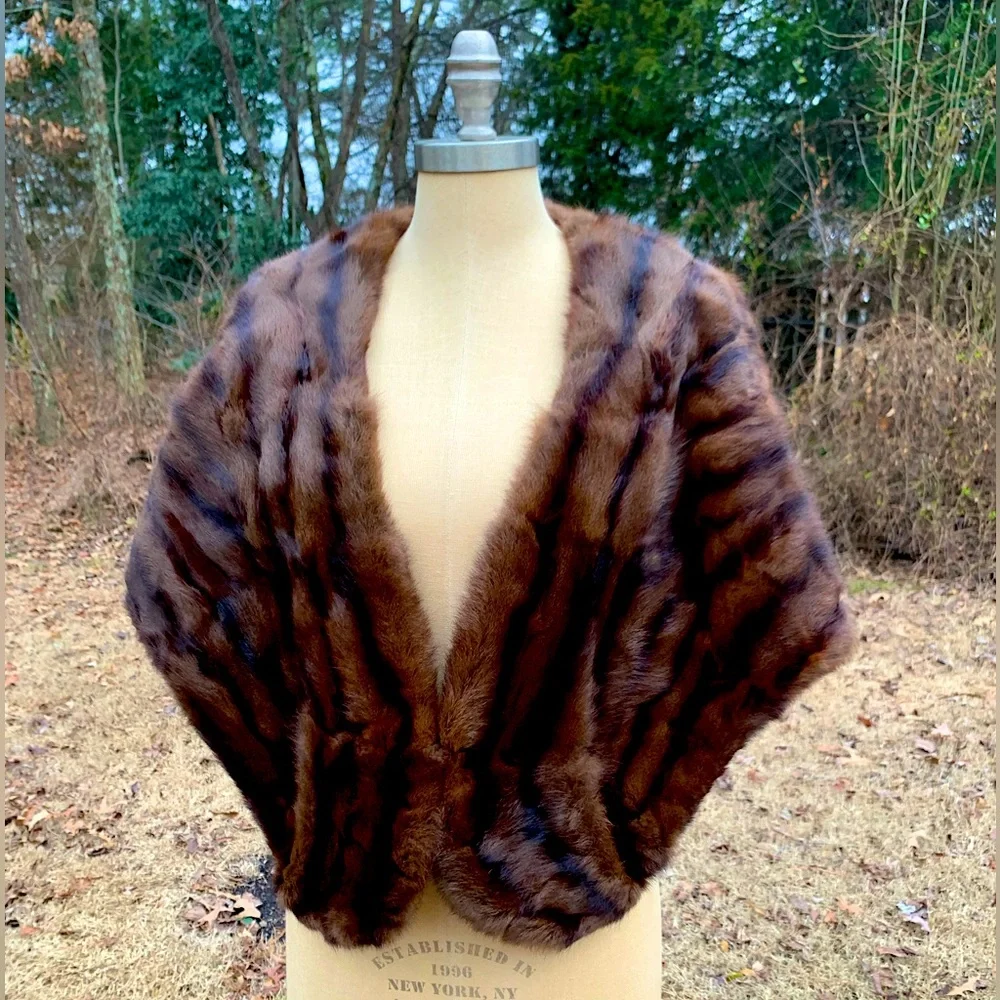 Real Fur Vintage Capelet